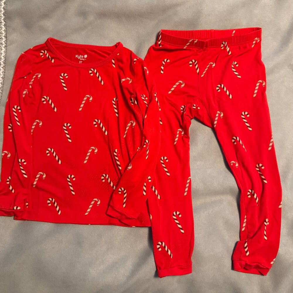 Kyte Baby PJs - Candy Cane - 3T